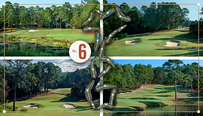 Map on Pinehurst No. 6