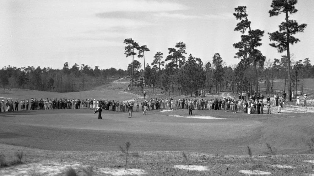 Pinehurst No. 2 in 1936, just a few years after Bobby Jones passed on Donald Ross as Augusta National’s designer.