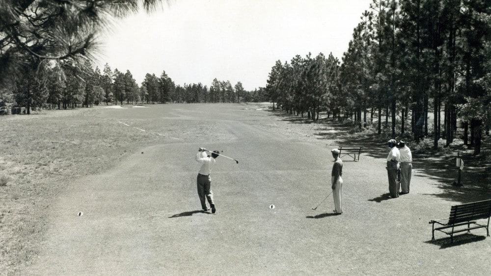 Historical shot of Pinehurst No 2 hole 3