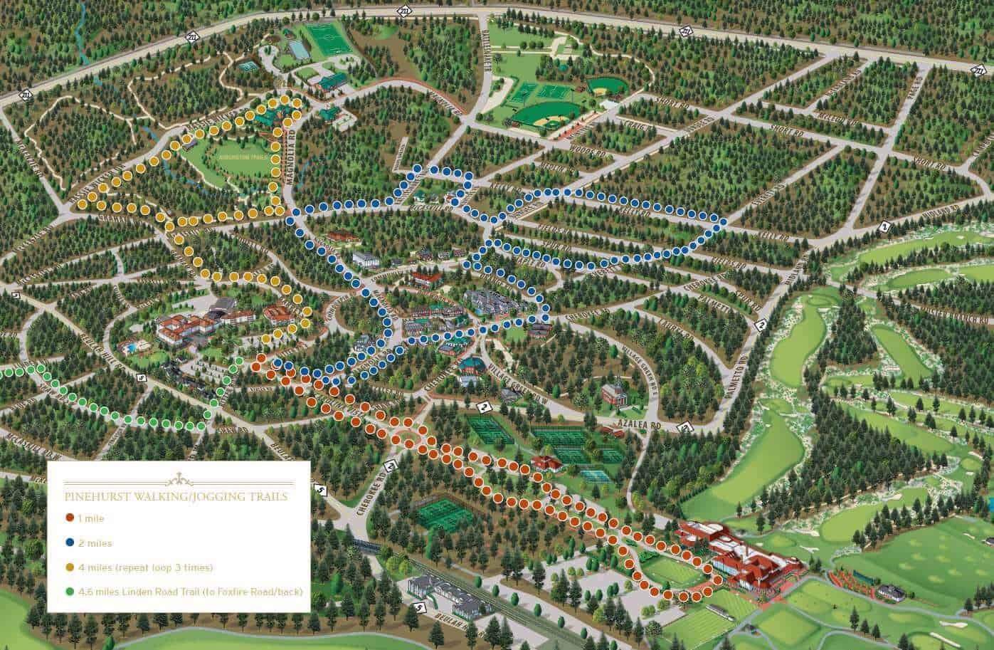 Walking Jogging Trail Map