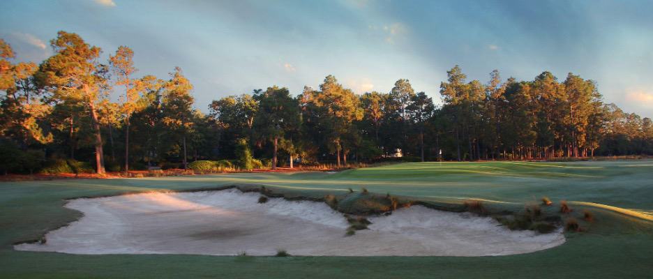 Hole 1 at the historic Pinehurst No. 2 where the U.S. Open will be hosted in 2024.