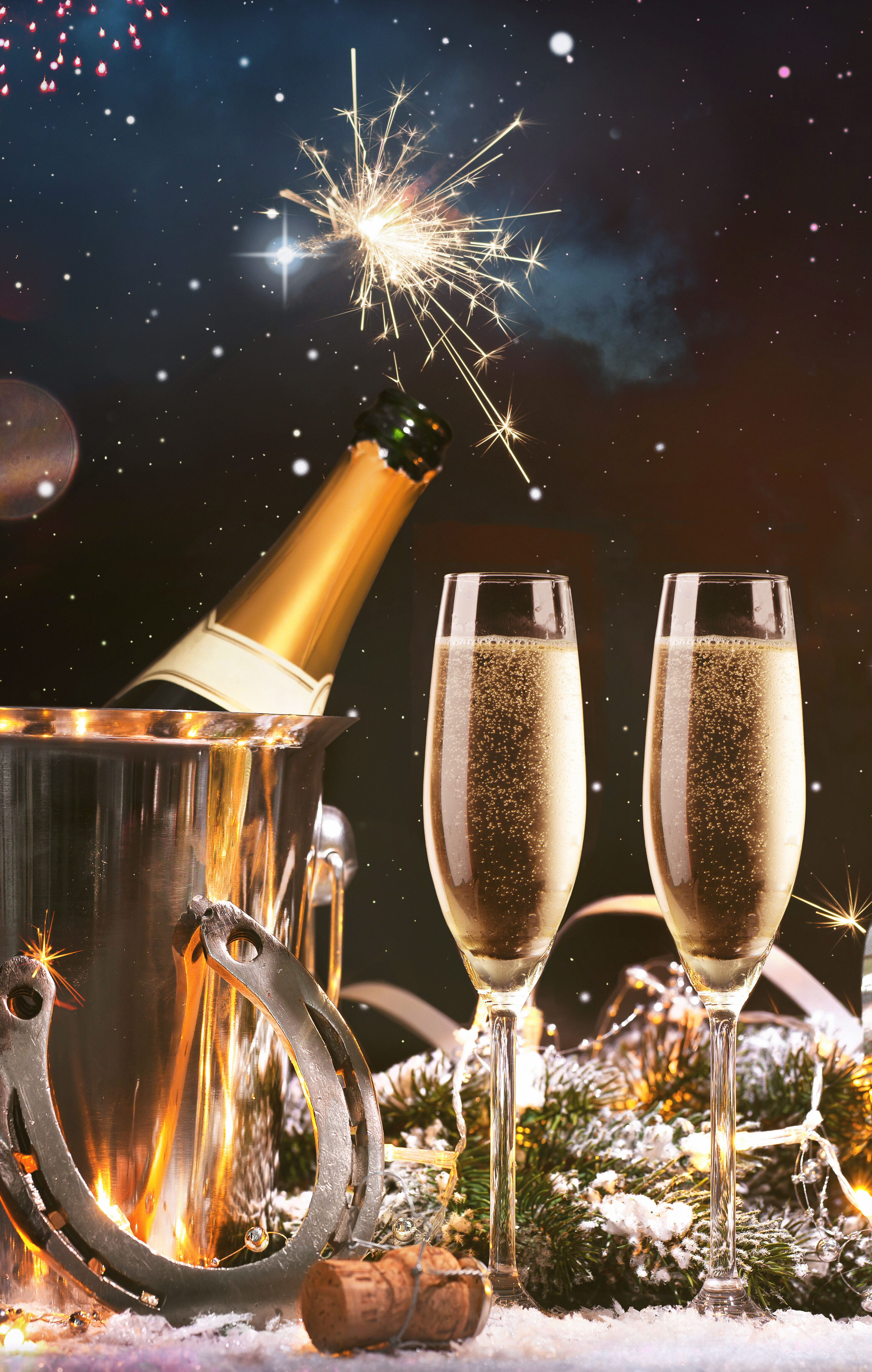 New Years Eve celebration background