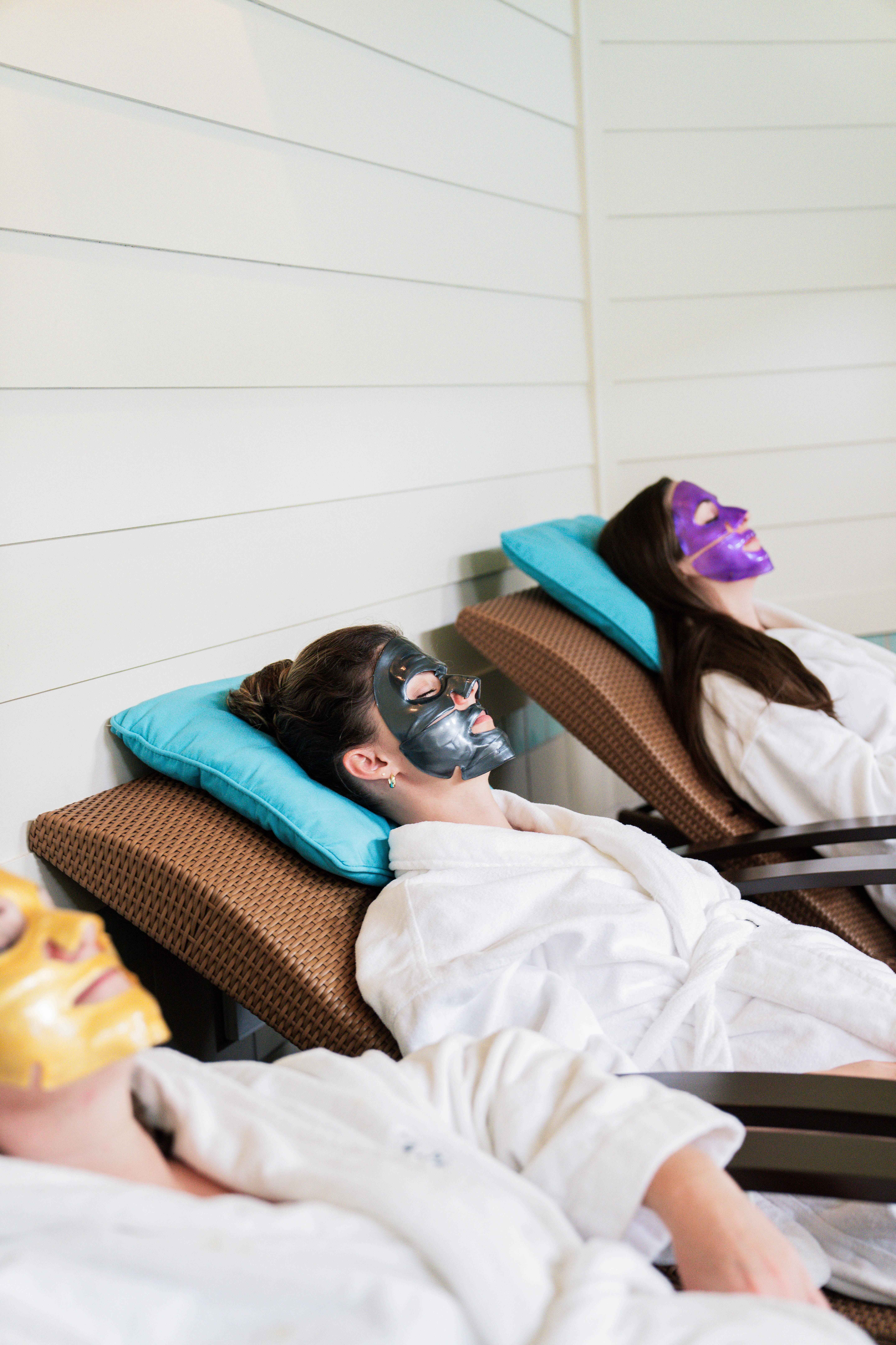 Knesko masks at the Spa at Pinehurst