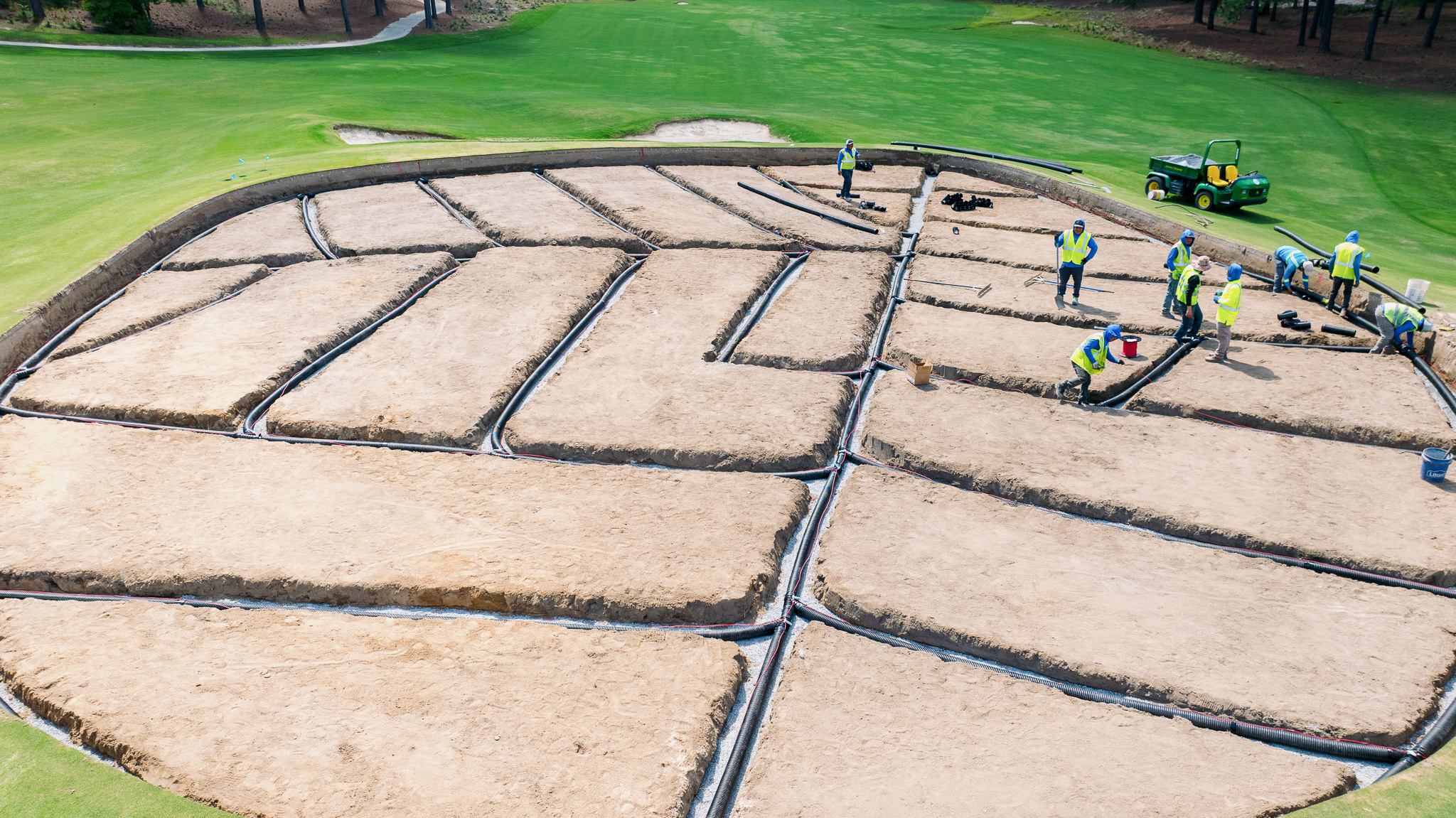 Restoration of No. 4's greens was meticulous and designed to have the new greens play as matured, 2-year-old greens. 