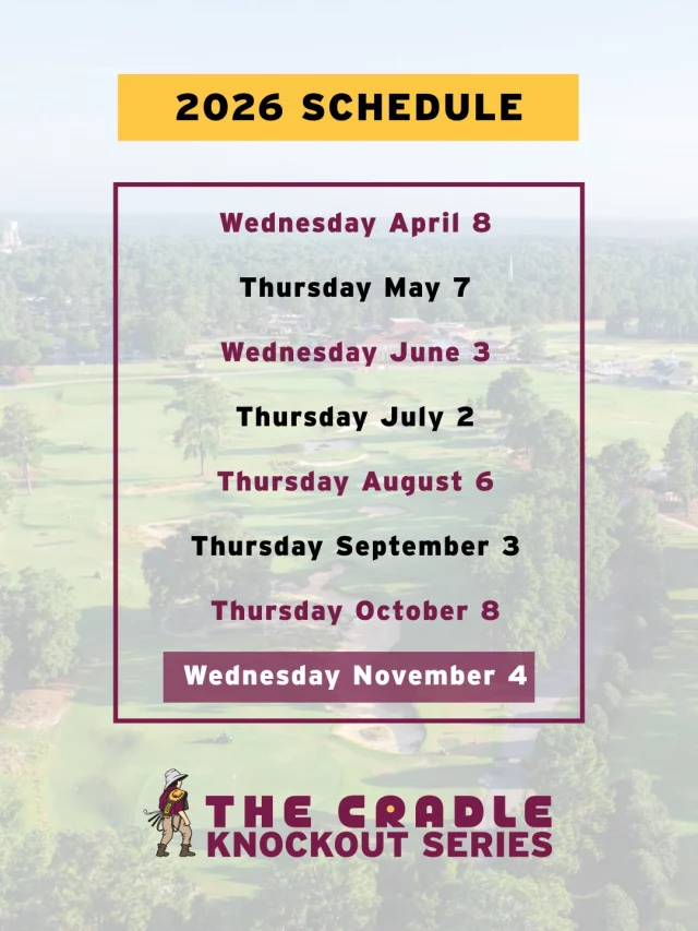 The full 2026 Cradle Knockout schedule, plan accordingly • See y’all this year 🥊