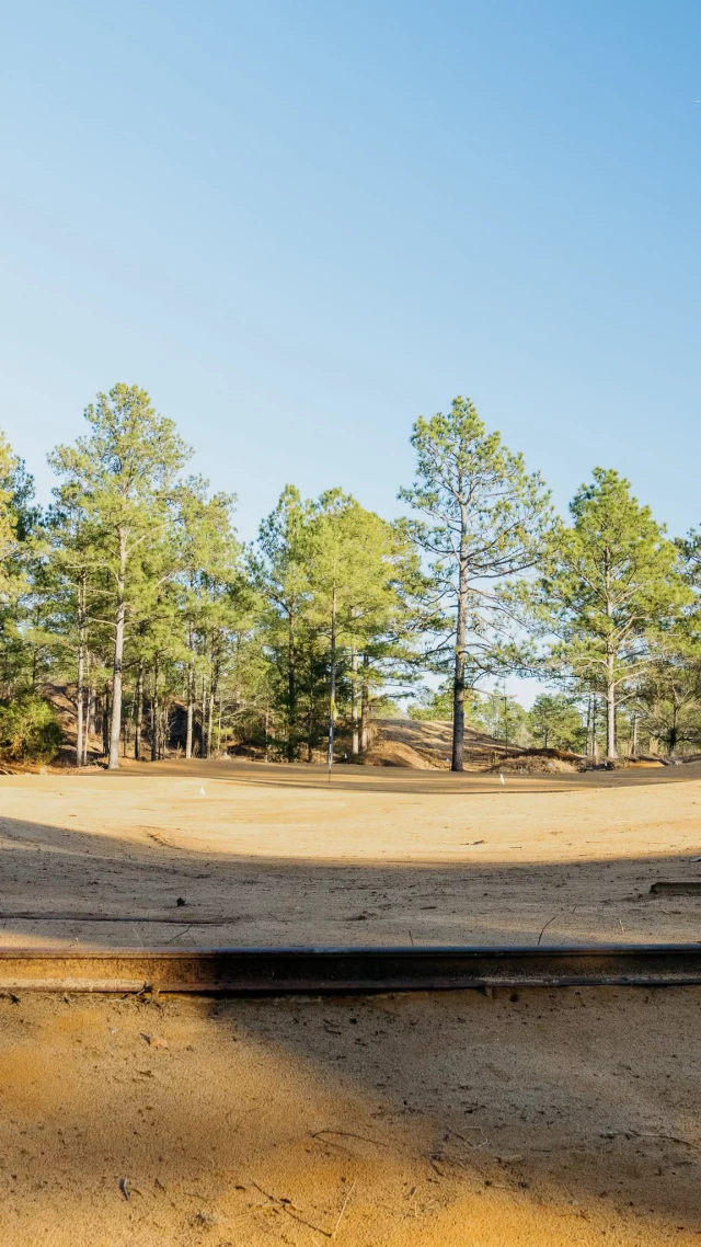Nothing tells the story of the land & the mining operation, quite like Hole 13 on Pinehurst No. 11